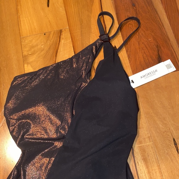 NWT - AMORESSA SWIMWEAR BY MIRACLESUIT LUNAR ECLIPSE ONE PIECE SWIMSUIT - SIZE 8 - Picture 7 of 16